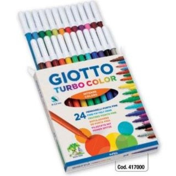 ΜΑΡΚΑΔΟΡΟΙ ΖΩΓΡΑΦΙΚΗΣ 24ΤΕΜ ΛΕΠΤΟΣ TURBO COLOR GIOTTO
