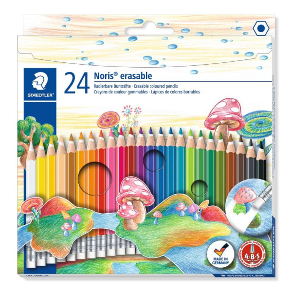 ΣΕΤ ΞΥΛΟΜΠΟΓΙΑΣ ΜΕ ΓΟΜΑ NORIS CLUB  144 50NC24 STAEDTLER 24ΤΕΜ