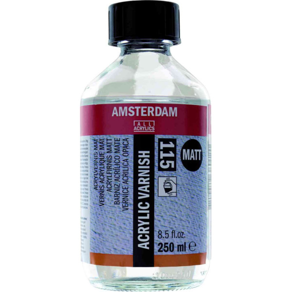 ΒΕΡΝΙΚΙ ΑΚΡΥΛΙΚΩΝ  250ml 115 MAT  AMSTERDAM
