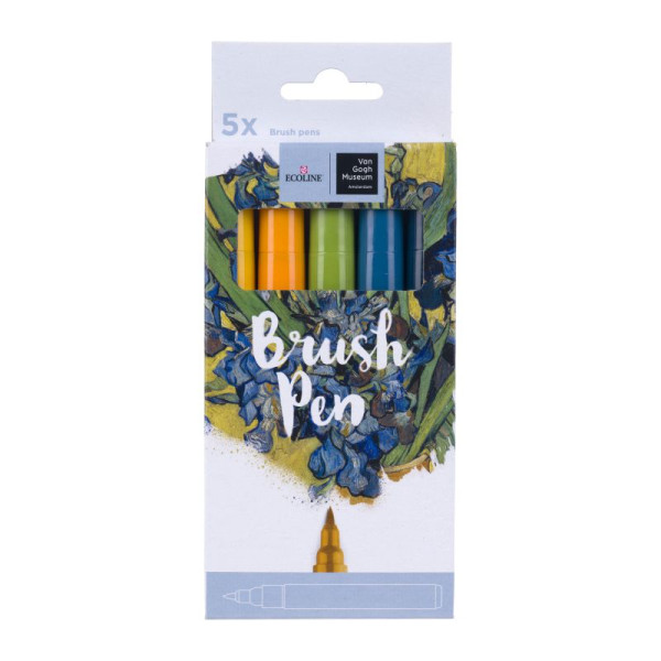 ΣΕΤ ECOLINE x VAN GOGH MUSEUM BRUSH PENS ROYAL 5ΤΕΜ