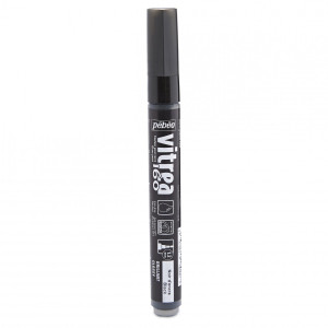 ΜΑΡΚΑΔΟΡΟΣ ΓΥΑΛΙΟΥ ΜΕ ΒΑΣΗ ΤΟ ΝΕΡΟ Glossy Ink Black 1,2mm VITREA