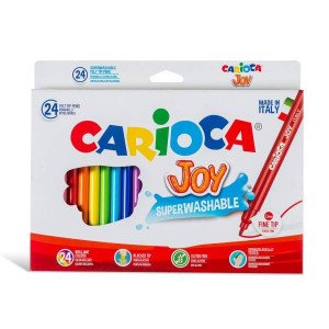 ΜΑΡΚΑΔΟΡΟΙ ΖΩΓΡΑΦΙΚΗΣ CARIOCA JOY 24ΧΡΩΜ. ΛΕΠΤΗ ΜΥΤΗ 2,6MM ΜΑΡΚΑΔΟΡΟΙ ΖΩΓΡΑΦΙΚΗΣ CARIOCA JOY 24ΧΡΩΜ. ΛΕΠΤΗ ΜΥΤΗ 2,6MM