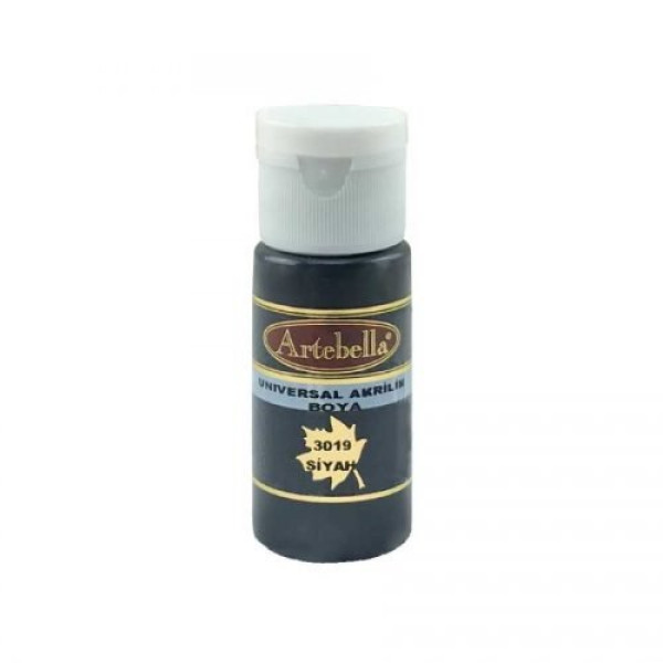 ΑΚΡΥΛΙΚΟ No 3019 ΜΑΥΡΟ 30CC ARTEBELLA
