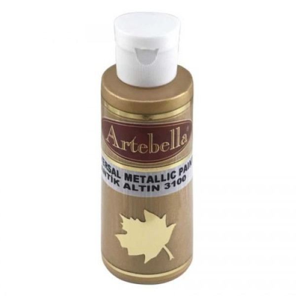 ΑΚΡΥΛΙΚΟ ΜΕΤΑΛΛΙΚΟ No 3100 ΑΝΤΙΚ ΧΡΥΣΟ 130CC ARTEBELLA