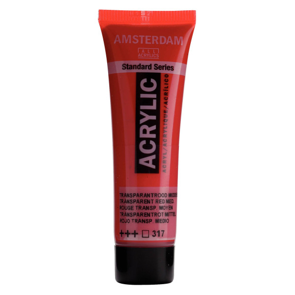 ΑΚΡΥΛΙΚΟ AMSTERDAM 20 ML 317 Transp. red M  