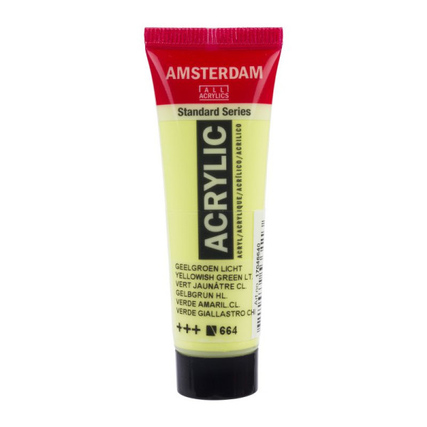 ΑΚΡΥΛΙΚΟ AMSTERDAM 20 ML 664 YELLOWISH GREEN LIGHT
