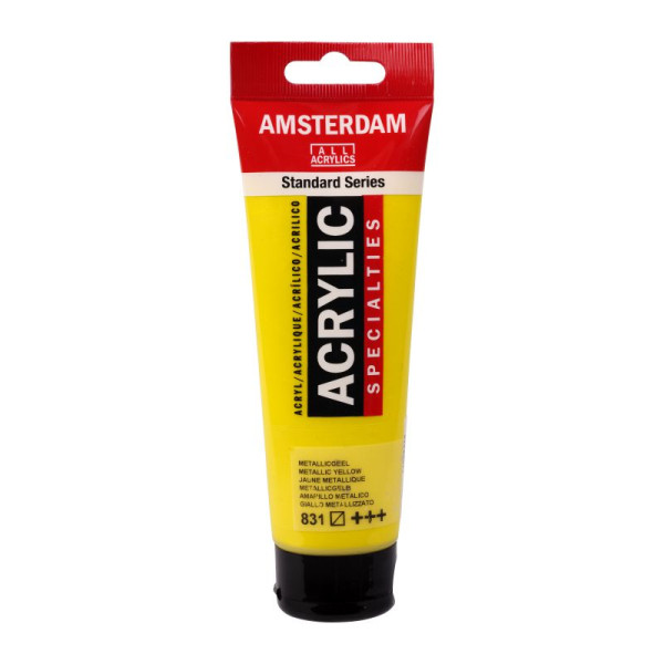ΑΚΡΥΛΙΚΟ ΜΕΤΑΛΛΙΚΟ 120ML No 831  YELLOW AMSTERRDAM
