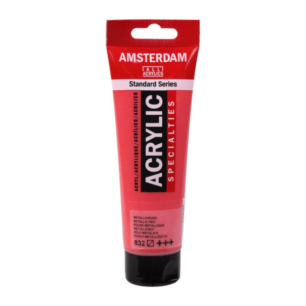 ΑΚΡΥΛΙΚΟ ΜΕΤΑΛΛΙΚΟ 120ML No 832  RED AMSTERDAM