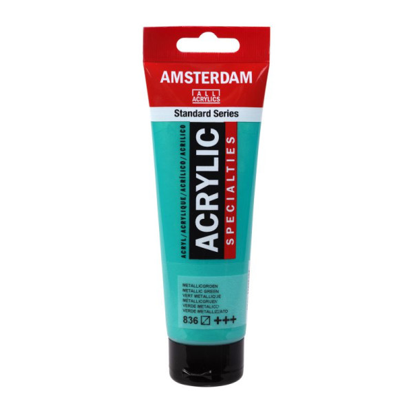 ΑΚΡΥΛΙΚΟ ΜΕΤΑΛΛΙΚΟ 120ML No 836  GREEN AMSTERDAM