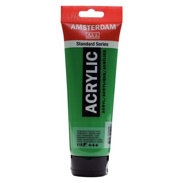 ΑΚΡΥΛΙΚΟ AMSTERDAM 250 ML 618  PERMANENT GREEN LIGHT