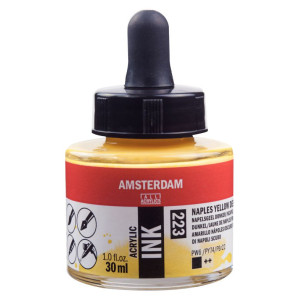ΜΕΛΑΝΙ INK AMSTERDAM 223 30ML NAPLES YELLOW DEEP