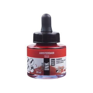 ΜΕΛΑΝΙ INK AMSTERDAM 318 30ML CARMINE