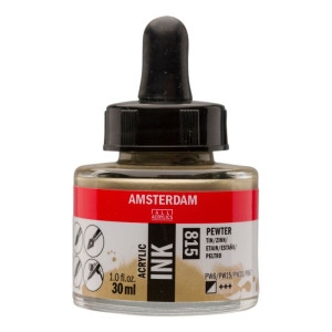 ΜΕΛΑΝΙ INK AMSTERDAM 815 30ML PEWTER