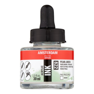 ΜΕΛΑΝΙ INK AMSTERDAM 822 30ML PEARL GREEN