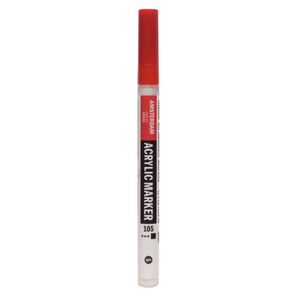 ΜΑΡΚΑΔΟΡΟΣ ΑΚΡΥΛΙΚΟΣ AMSTERDAM 2MM 105 TITANUM WHITE SW