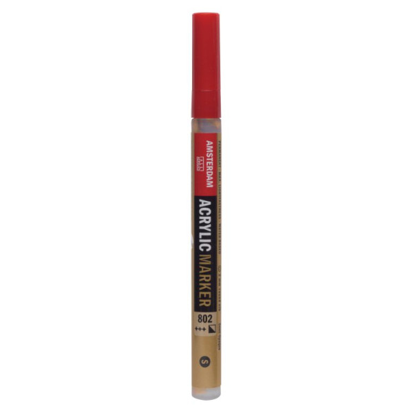 ΜΑΡΚΑΔΟΡΟΣ ΑΚΡΥΛΙΚΟΣ AMSTERDAM 2MM 802 LIGHT GOLD SW