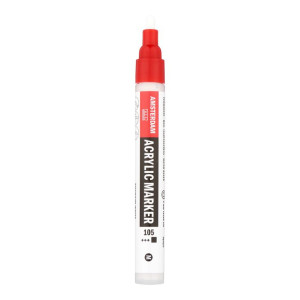 ΜΑΡΚΑΔΟΡΟΣ ΑΚΡΥΛΙΚΟΣ AMSTERDAM 4MM 105 TITANIUM WHITE SW