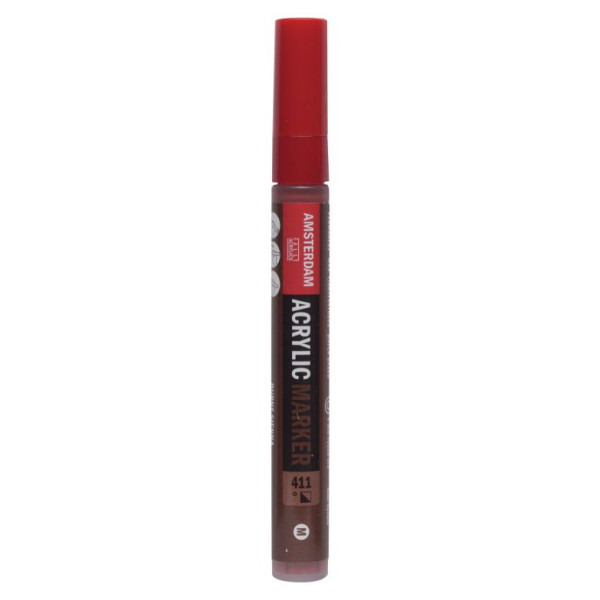 ΜΑΡΚΑΔΟΡΟΣ ΑΚΡΥΛΙΚΟΣ AMSTERDAM 4MM 411 BURNT SIENNA SW