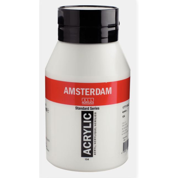 ΑΚΡΥΛΙΚΟ AMSTERDAM 1LTR. No 104 ZINC WHITE