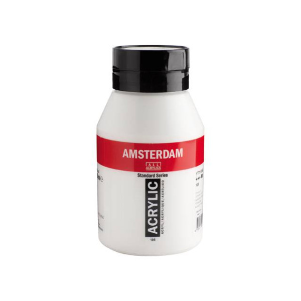 ΑΚΡΥΛΙΚΟ AMSTERDAM 1LTR. No 105 TITANIUM WHITE