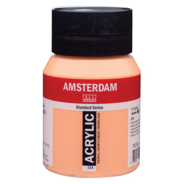 ΑΚΡΥΛΙΚΟ AMSTERDAM 500ML No 224 NAPL.YLW RED