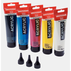ΣΕΤ ΑΚΡΥΛΙΚΑ AMSTERDAM 5X120ML ΣΥΝ 3 ΑΚΡΟΦΥΣΙΑ*
