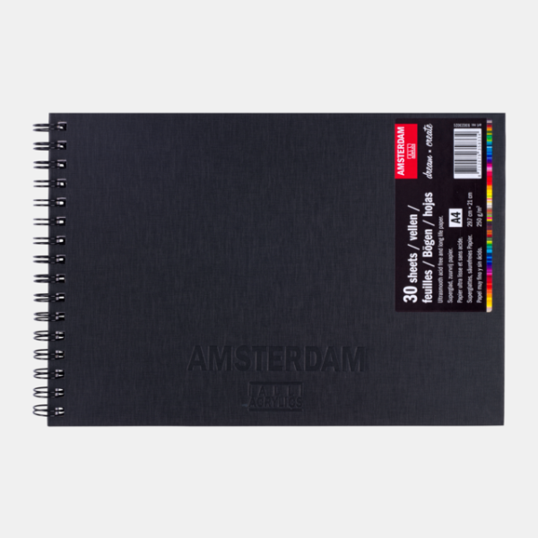 ΜΠΛΟΚ ΣΠΙΡΑΛ BLACK BOOK Α4 AMSTERDAM