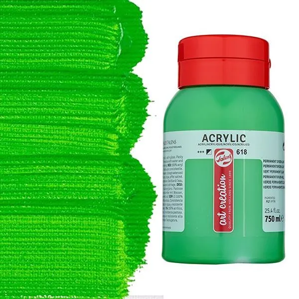 ΑΚΡΥΛΙΚΟ ΧΡΩΜΑ ART CREATION 750ml 618 Permanent Green Light
