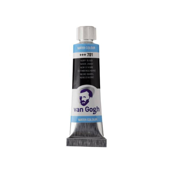 WATERCOLOUR VAN GOGH 10ML 701 IVORY BLACK
