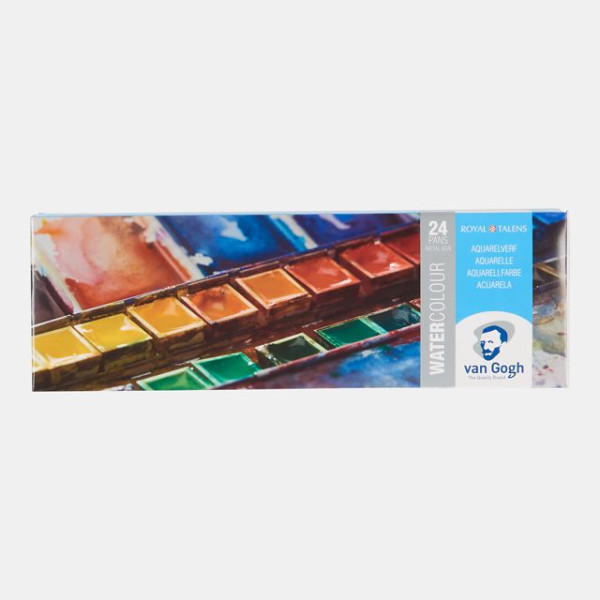 WATERCOLOUR  VAN GOGH ΣΕ ΜΕΤΑΛΛΙΚΗ ΘΗΚΗ 24 ΧΡΩΜΑΤΩΝ
