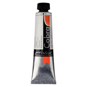 ΛΑΔΙ COBRA  40ML 105  TITANIUM WHITE WATER-MIXABLE OIL