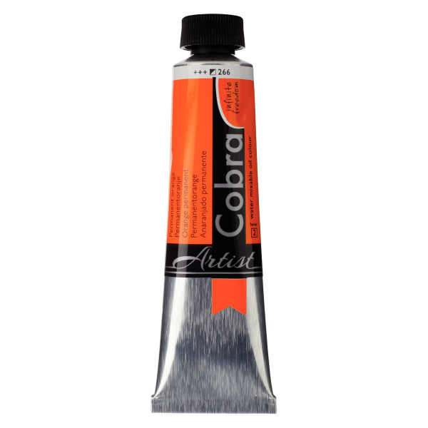 ΛΑΔΙ COBRA  40ML 266  PERM.ORANGE  WATER-MIXABLE OIL