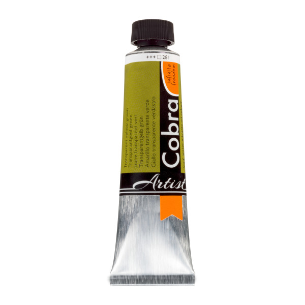 ΛΑΔΙ COBRA  40ML 281 TRANSP.YELLOW GRN  WATER-MIXABLE OIL