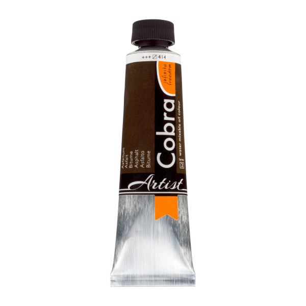 ΛΑΔΙ COBRA  40ML 414  ASPHALTUM  WATER-MIXABLE OIL