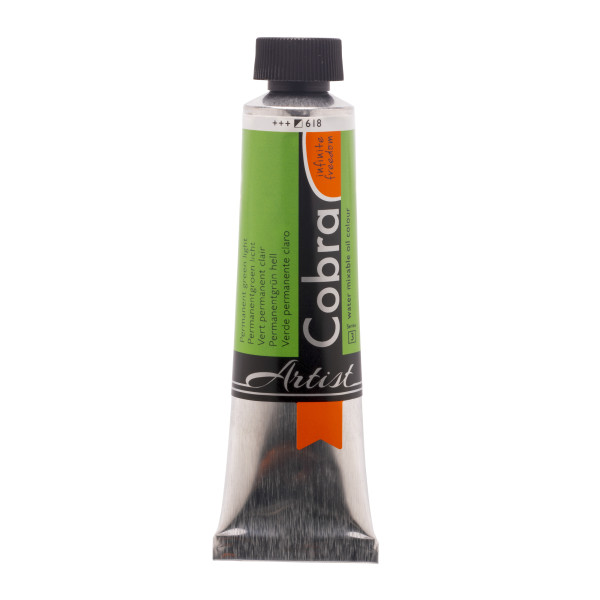 ΛΑΔΙ COBRA  40ML 618  PERM.GREEN LT  WATER-MIXABLE OIL