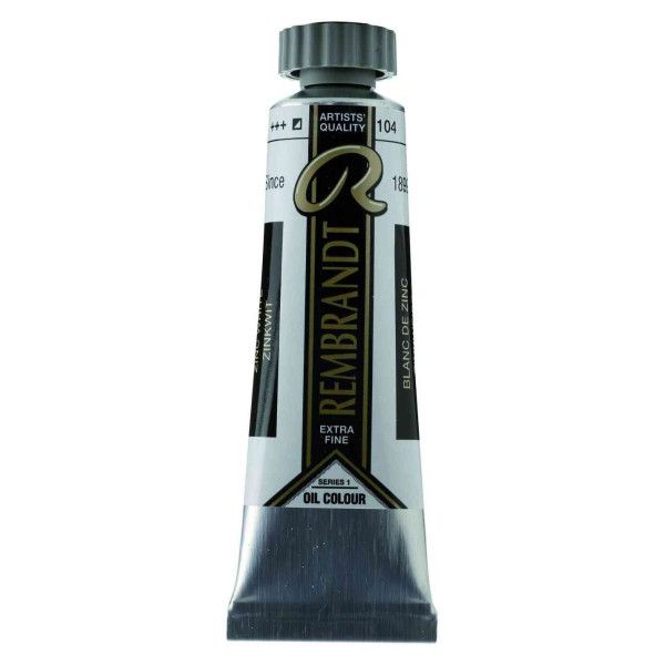 ΛΑΔΙΑ REMBRANDT 15ml S1 Τ.6 104 Zinc White (Safflower Oil)