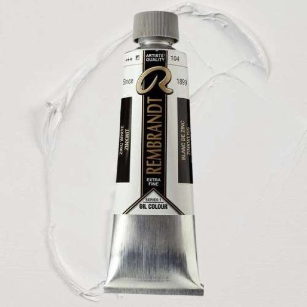 ΛΑΔΙΑ REMBRANDT 15ml S1 Τ.6 No.104 Zinc White (Safflower Oil)