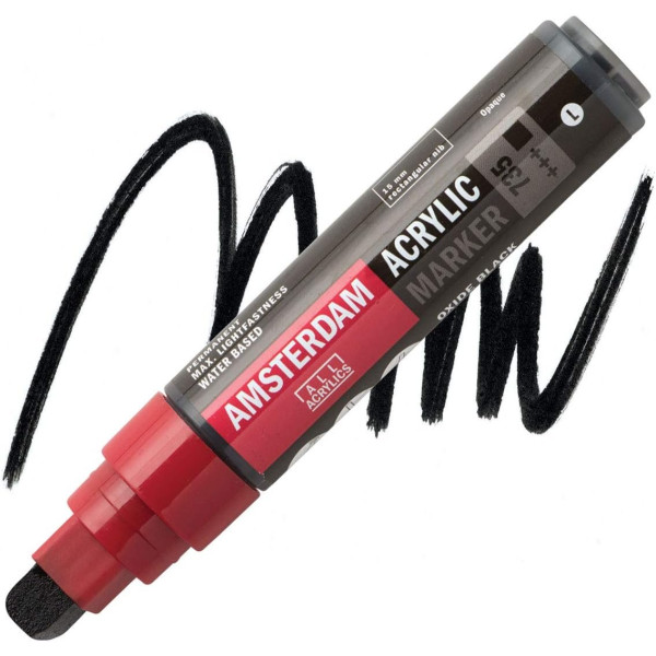 ΜΑΡΚΑΔΟΡΟΣ ΑΚΡΥΛΙΚΟΣ AMSTERDAM 15mm 735 Oxide Black SW