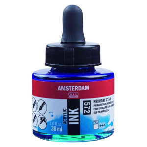 ΜΕΛΑΝΙ INK AMSTERDAM 30ml 572 PRIMARY CYAN