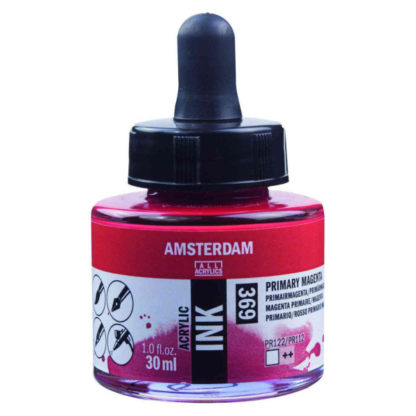 ΜΕΛΑΝΙ INK AMSTERDAM 30ml 369 PRIMARY MAGENTA
