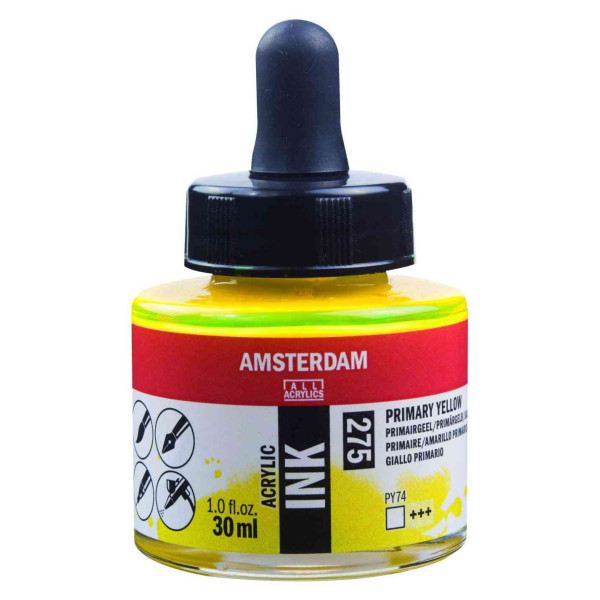 ΜΕΛΑΝΙ INK AMSTERDAM 30ml 275 PRIMARY YELLOW