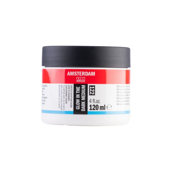 AMSTERDAM ΠΑΣΤΑ GLOW IN THE DARK MED. 120ML ΦΩΣΦΟΡΙΖΕΙ ΣΤΟ ΣΚΟΤΑΔΙ