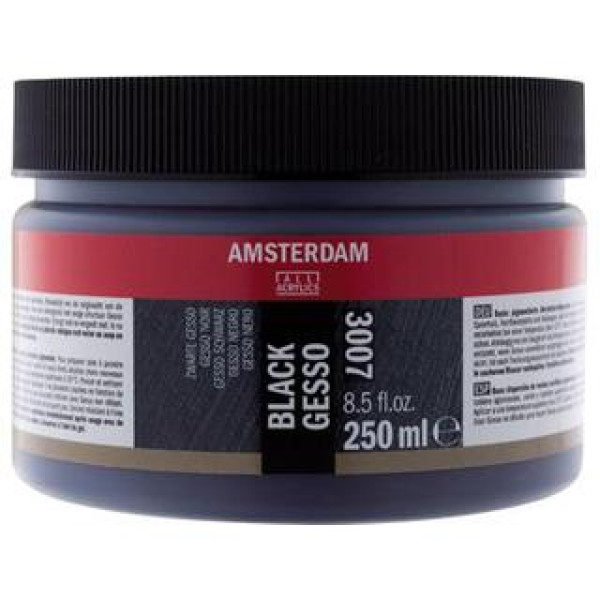 AMSTERDAM GESSO BLACK 3007 250ML