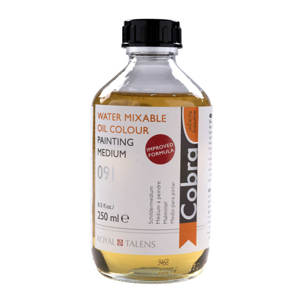 COBRA PAINTING MEDIUM JAR 250ML WATER OIL MIXABLE