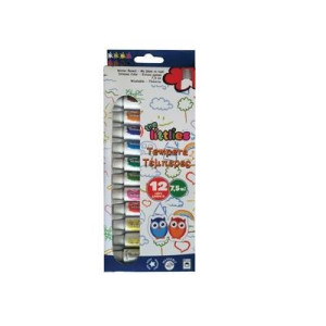 ΤΕΜΠΕΡΑ 7,5ml 12ΧΡΩΜΑΤΑ  LITTLIES