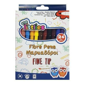ΜΑΡΚΑΔΟΡΟΙ ΖΩΓΡΑΦΙΚΗΣ ΛΕΠΤΟΙ  24ΧΡΩΜΑΤΑ  LITTLIES
