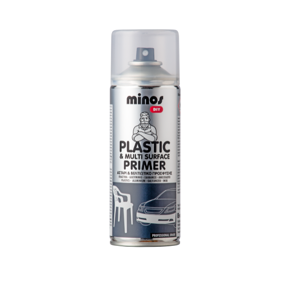 ΣΠΡΕΪ ΑΣΤΑΡΙ MINOS PLASTIC & MULTI SURFACE PRIMER 300ml