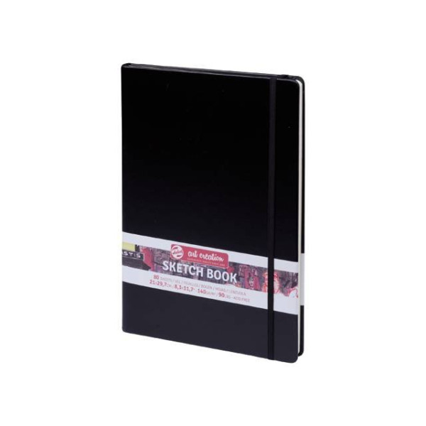 ΜΠΛΟΚ ΣΧΕΔΙΟΥ 21x30 Black ΜΕ ΛΑΣΤΙΧΟ ART CREATION 140g 80 ΦΥΛΛΑ