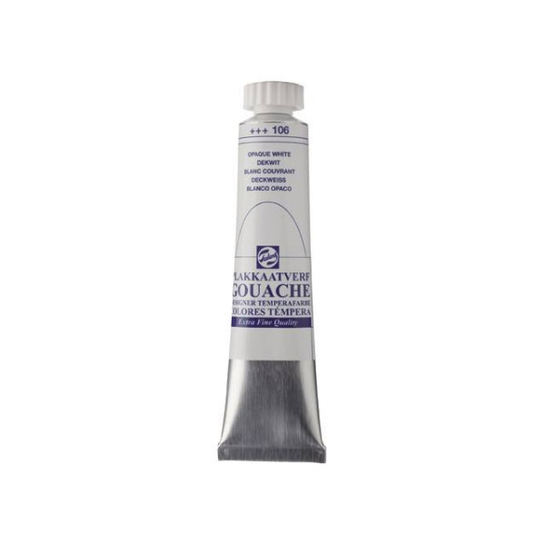 GOUACHE ΤΕΜΠΕΡΑ 20ml 106 Opaque White Extra ROYAL TALENS
