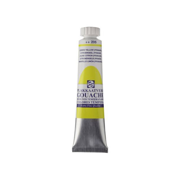 GOUACHE ΤΕΜΠΕΡΑ 20ml 205 Lemon Yellow (Primary) ROYAL TALENS
